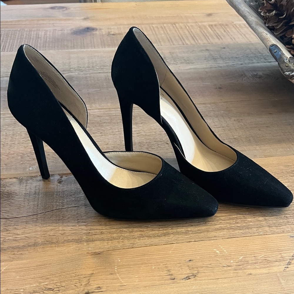 Vince Camuto Black Suede Heels